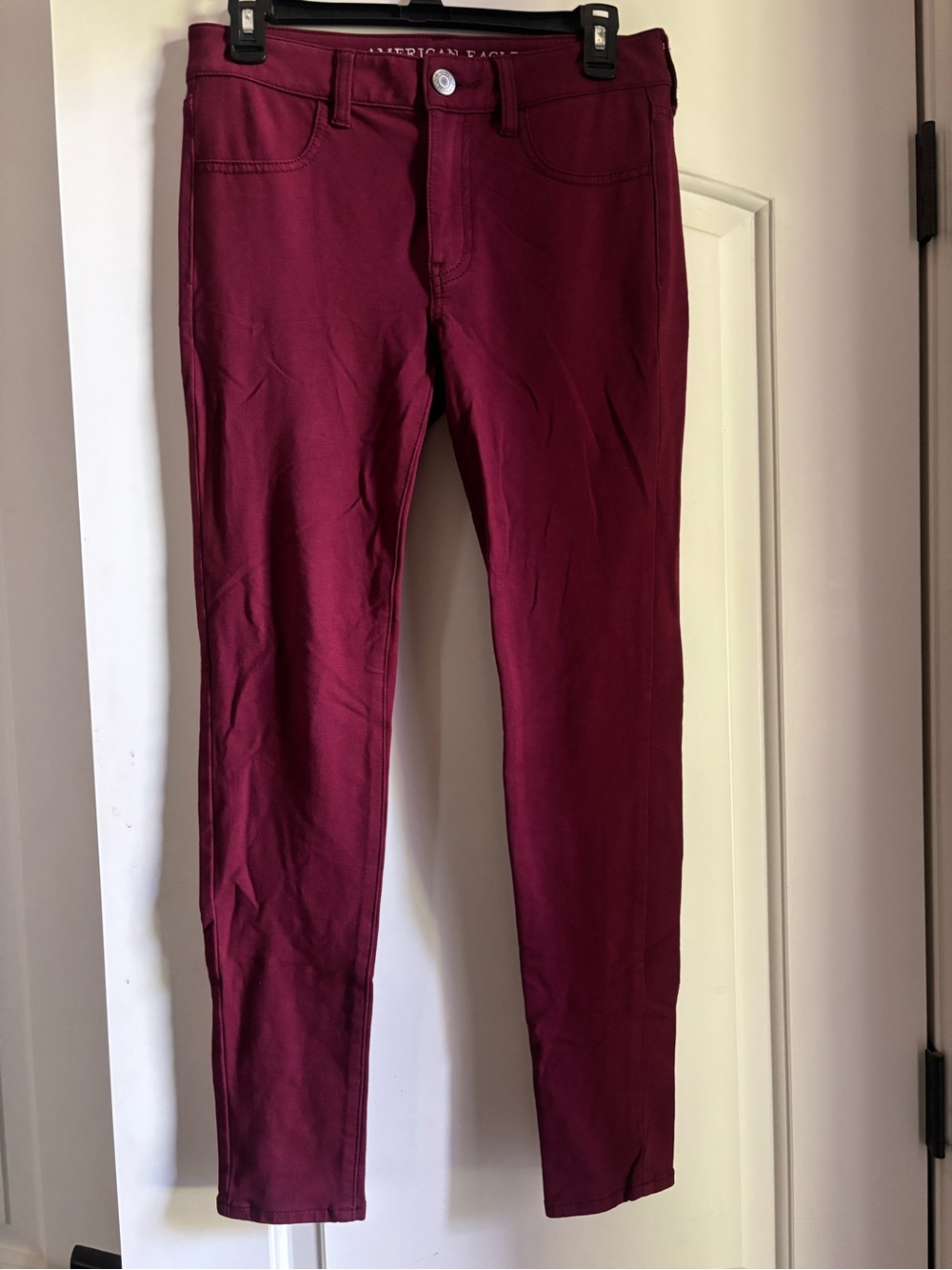 American Eagle Outfitters Women's Wine Skinny Pants